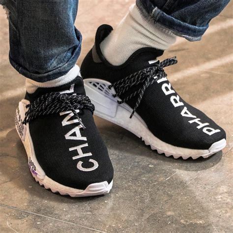 chanel pharrell adidas shoes price|Adidas human race nmd pharrell Chanel.